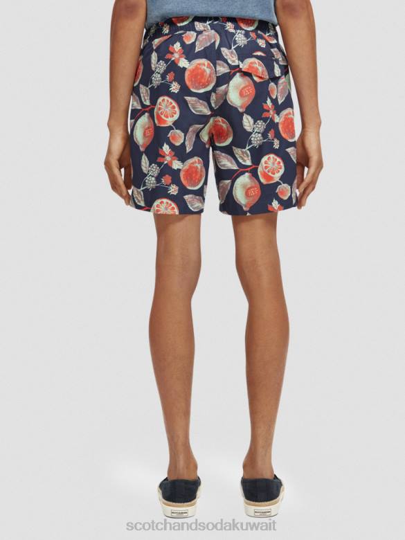 ملابس Scotch & Soda شورت سباحة مطبوع متوسط ​​الطول فواكه متعددة رجال N0V4674