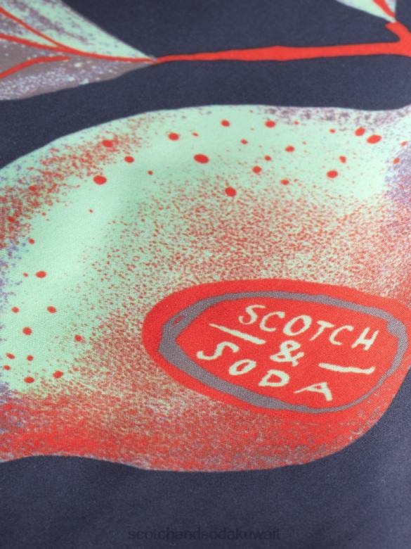 ملابس Scotch & Soda شورت سباحة مطبوع متوسط ​​الطول فواكه متعددة رجال N0V4674