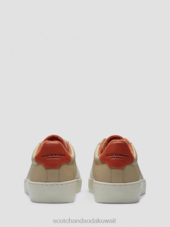 أحذية Scotch & Soda حذاء رياضي من جلد بلاكا وسويدي متعددة الرمال رجال N0V4697