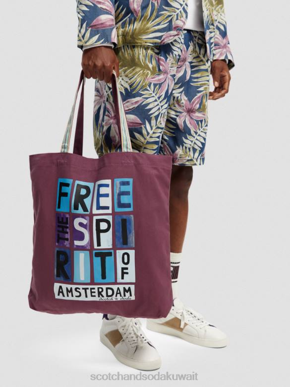 مُكَمِّلات Scotch & Soda حقيبة حمل فنية من القماش الداليا رجال N0V4698
