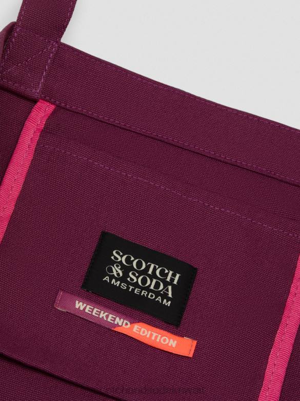 مُكَمِّلات Scotch & Soda حقيبة حمل فنية من القماش الداليا رجال N0V4698