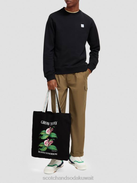 مُكَمِّلات Scotch & Soda حقيبة حمل فنية من القماش أسود رجال N0V4700