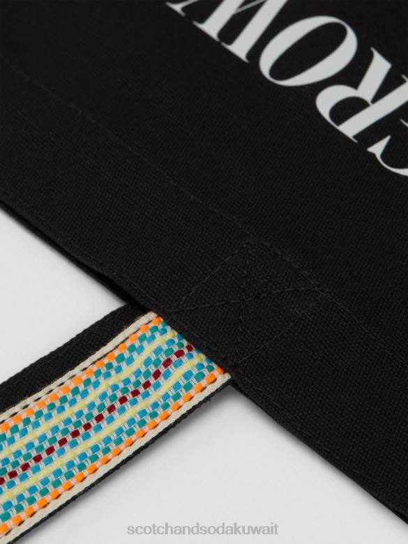 مُكَمِّلات Scotch & Soda حقيبة حمل فنية من القماش أسود رجال N0V4700
