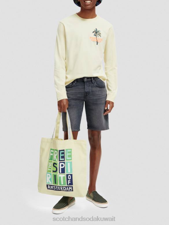 مُكَمِّلات Scotch & Soda حقيبة حمل فنية من القماش النرجس البري رجال N0V4702