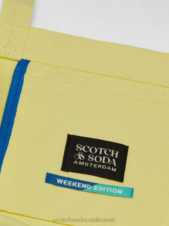 مُكَمِّلات Scotch & Soda حقيبة حمل فنية من القماش النرجس البري رجال N0V4702