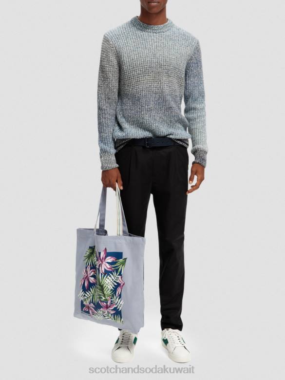 مُكَمِّلات Scotch & Soda حقيبة حمل فنية من القماش رمادي فاتح رجال N0V4705