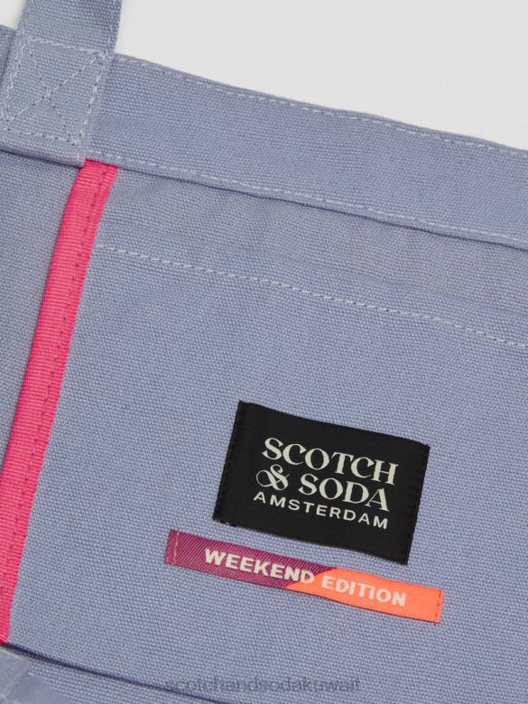 مُكَمِّلات Scotch & Soda حقيبة حمل فنية من القماش رمادي فاتح رجال N0V4705