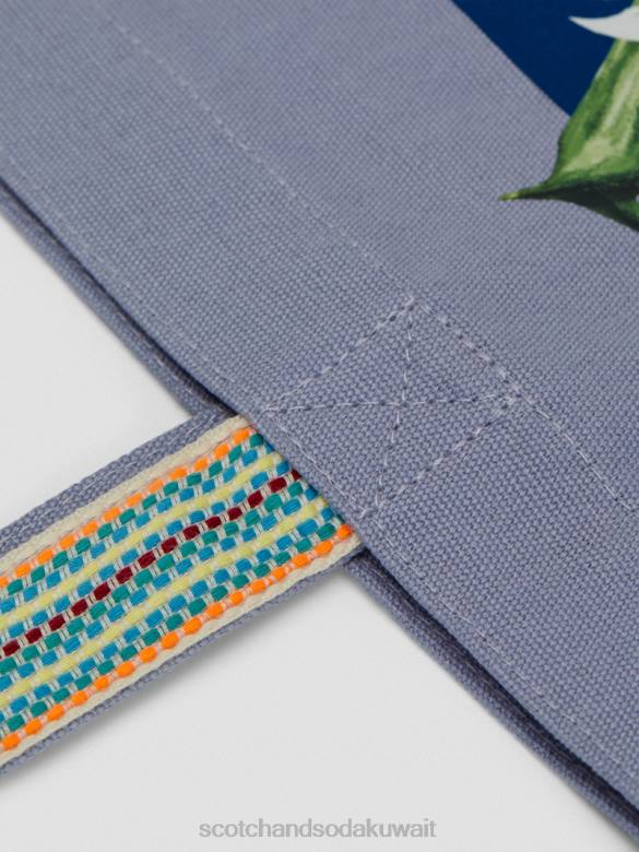 مُكَمِّلات Scotch & Soda حقيبة حمل فنية من القماش رمادي فاتح رجال N0V4705