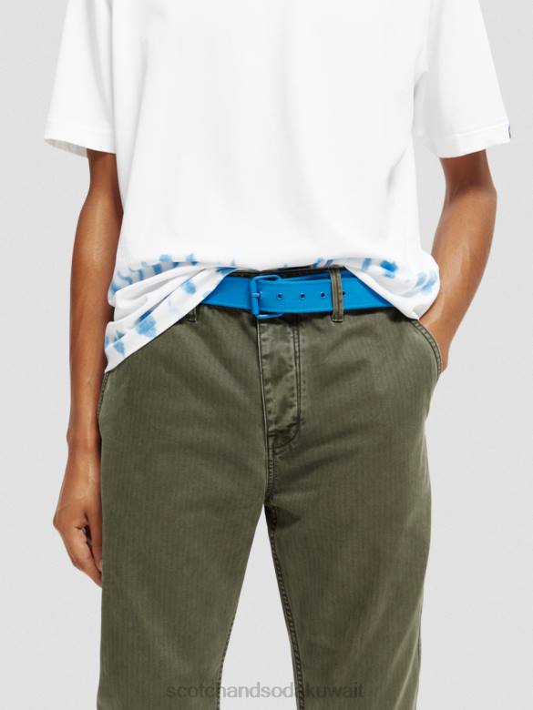مُكَمِّلات Scotch & Soda حزام قماش القزحية الزرقاء رجال N0V4710