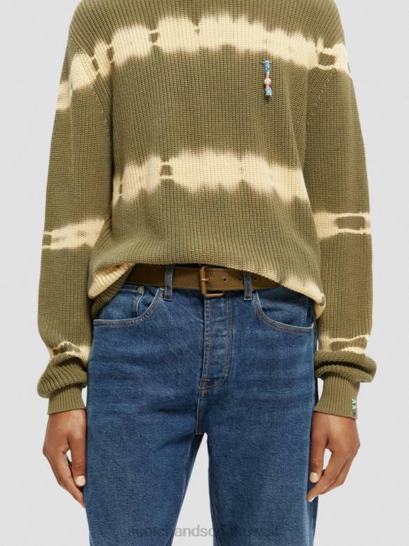 مُكَمِّلات Scotch & Soda حزام قماش الكاكي رجال N0V4711