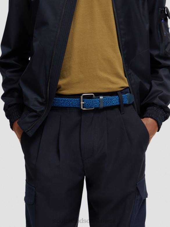 مُكَمِّلات Scotch & Soda حزام شريطي مزين بالجلد التحرير والسرد ج رجال N0V4713
