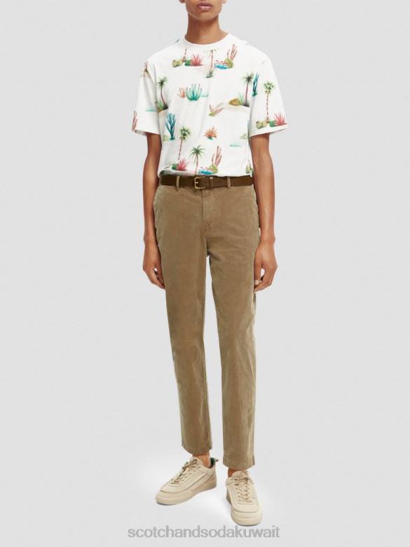 مُكَمِّلات Scotch & Soda حزام من الجلد الكاكي رجال N0V4721