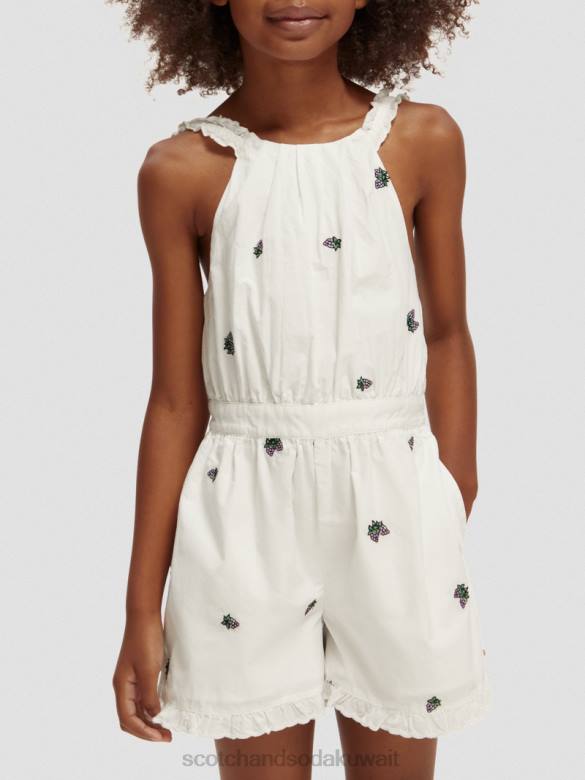 ملابس Scotch & Soda بدلة لعب مطرزة عنب صغير أطفال N0V4724