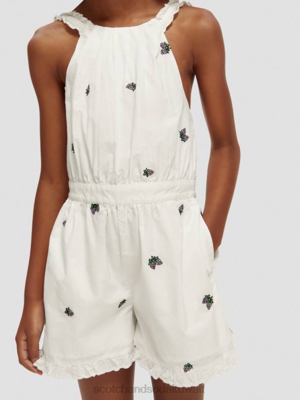 ملابس Scotch & Soda بدلة لعب مطرزة عنب صغير أطفال N0V4724