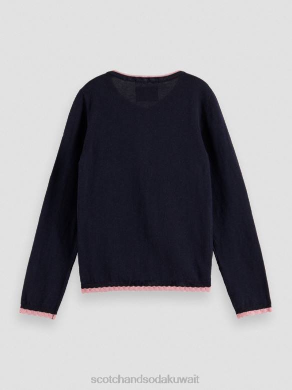 ملابس Scotch & Soda سترة محبوكة بأطراف متباينة ليلة أطفال N0V4735