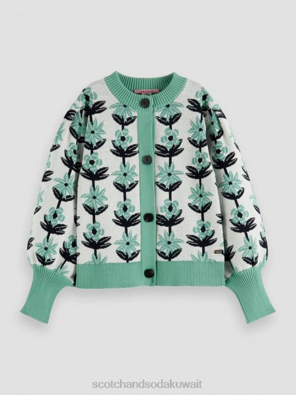 ملابس Scotch & Soda سترة منسوجة بزهور إنتارسيا إنتارسيا الزهرة أطفال N0V4736