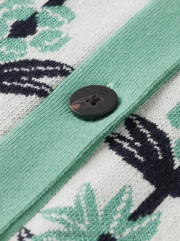ملابس Scotch & Soda سترة منسوجة بزهور إنتارسيا إنتارسيا الزهرة أطفال N0V4736