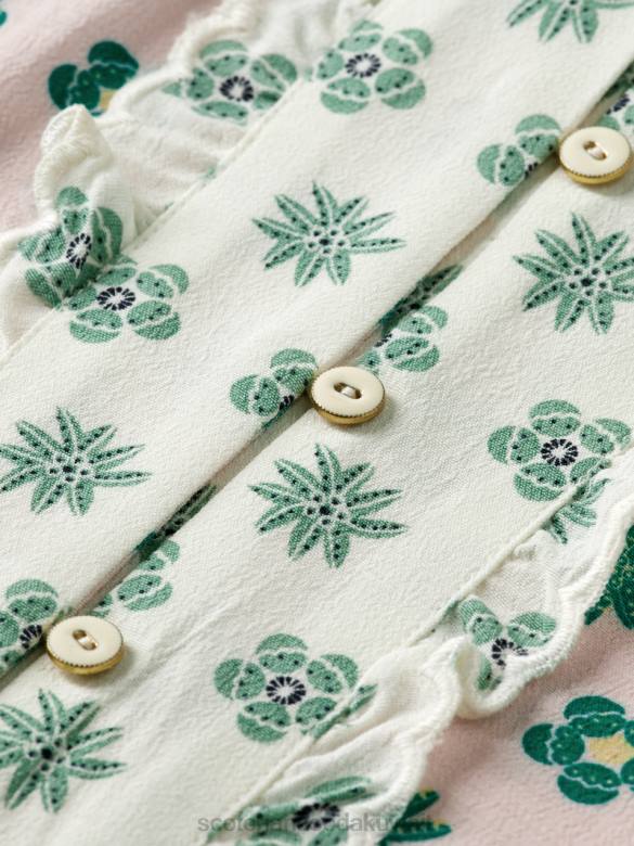 ملابس Scotch & Soda توب بطبعات مختلطة وأكمام طويلة زهرة المرقعة أطفال N0V4743