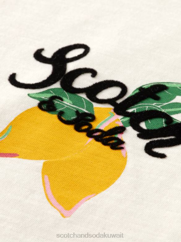 ملابس Scotch & Soda تي شيرت فضفاض مجسم للعضلات الفانيليا البيضاء نحيف N0V474
