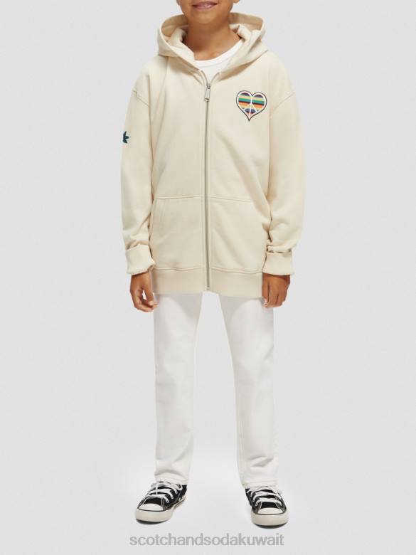 ملابس Scotch & Soda ولد ليحب هوديي العمل الفني بيج فاتح أطفال N0V4750
