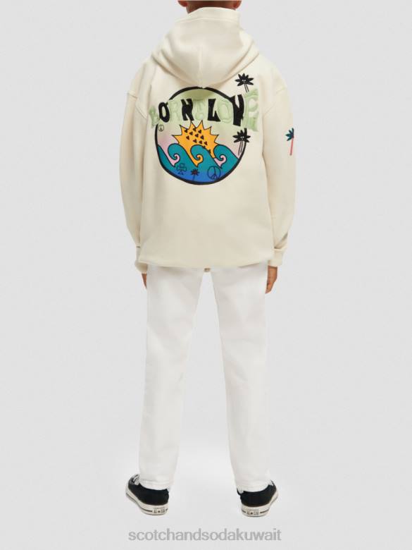 ملابس Scotch & Soda ولد ليحب هوديي العمل الفني بيج فاتح أطفال N0V4750