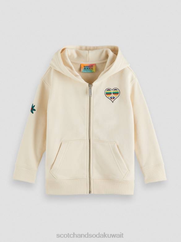 ملابس Scotch & Soda ولد ليحب هوديي العمل الفني بيج فاتح أطفال N0V4750
