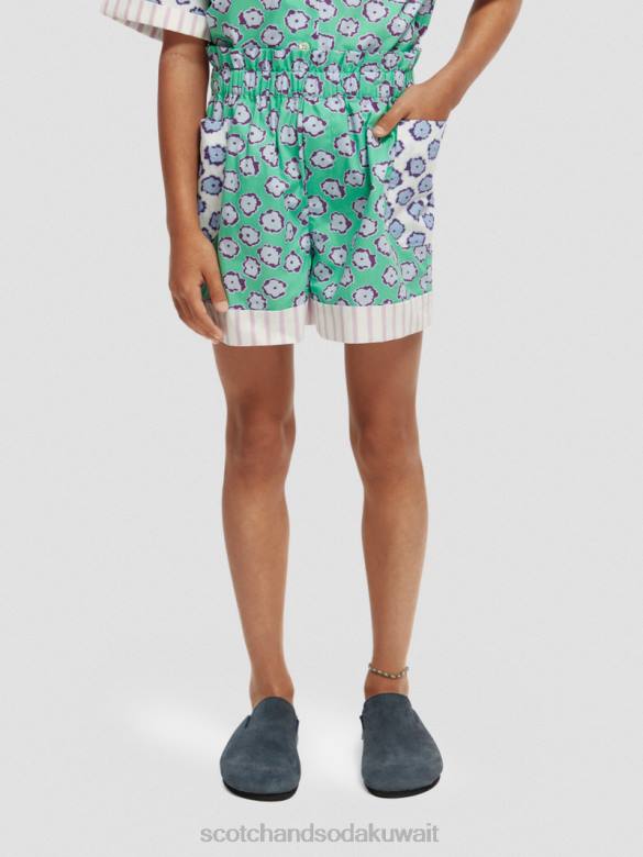 ملابس Scotch & Soda شورت مطاطي بطبعات مختلطة خليط حقل الخشخاش أطفال N0V4766
