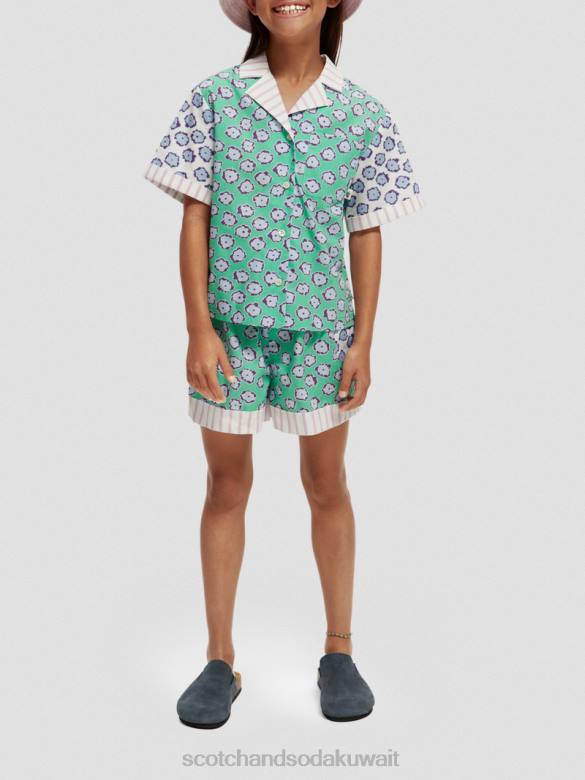 ملابس Scotch & Soda شورت مطاطي بطبعات مختلطة خليط حقل الخشخاش أطفال N0V4766