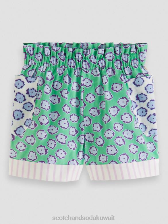 ملابس Scotch & Soda شورت مطاطي بطبعات مختلطة خليط حقل الخشخاش أطفال N0V4766