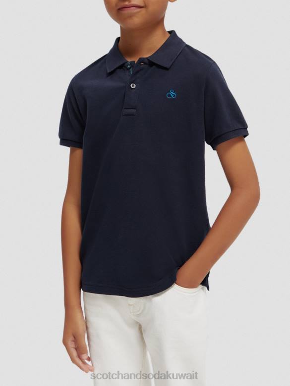 ملابس Scotch & Soda بولو بيكيه مصبوغ بالملابس ليلة أطفال N0V4778