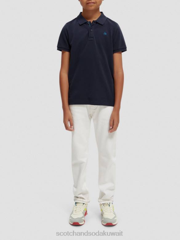 ملابس Scotch & Soda بولو بيكيه مصبوغ بالملابس ليلة أطفال N0V4778