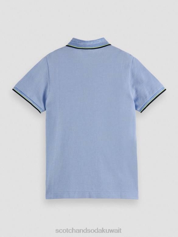 ملابس Scotch & Soda بولو ذو أطراف متباينة مزيج أزرق أطفال N0V4780