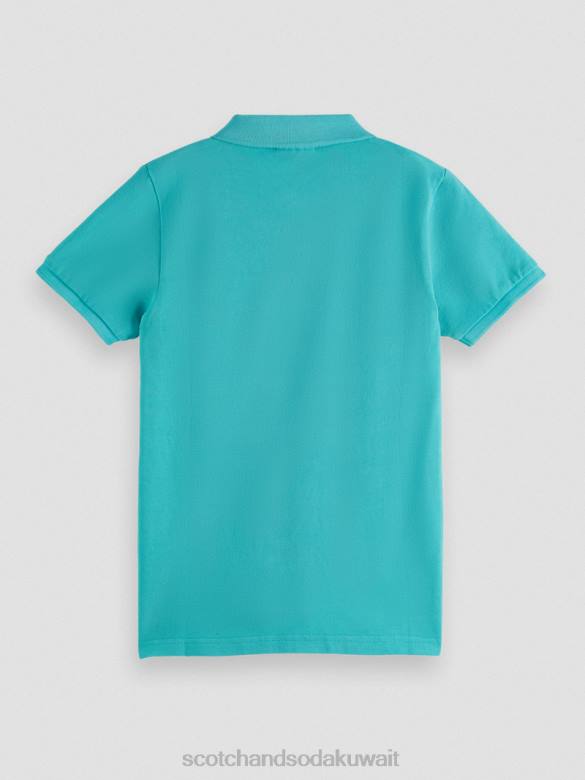 ملابس Scotch & Soda بولو بيكيه مصبوغ بالملابس أكوا أطفال N0V4785