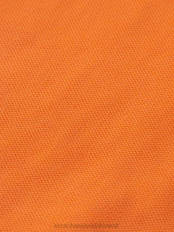 ملابس Scotch & Soda بولو بيكيه مصبوغ بالملابس الخوخ النيون أطفال N0V4786
