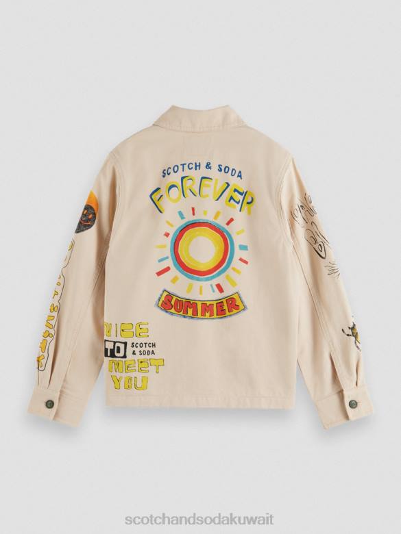 ملابس Scotch & Soda قميص عمل فني رمل أطفال N0V4790