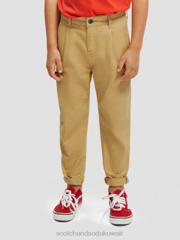ملابس Scotch & Soda تشينو فضفاض مدبب رمل أطفال N0V4793