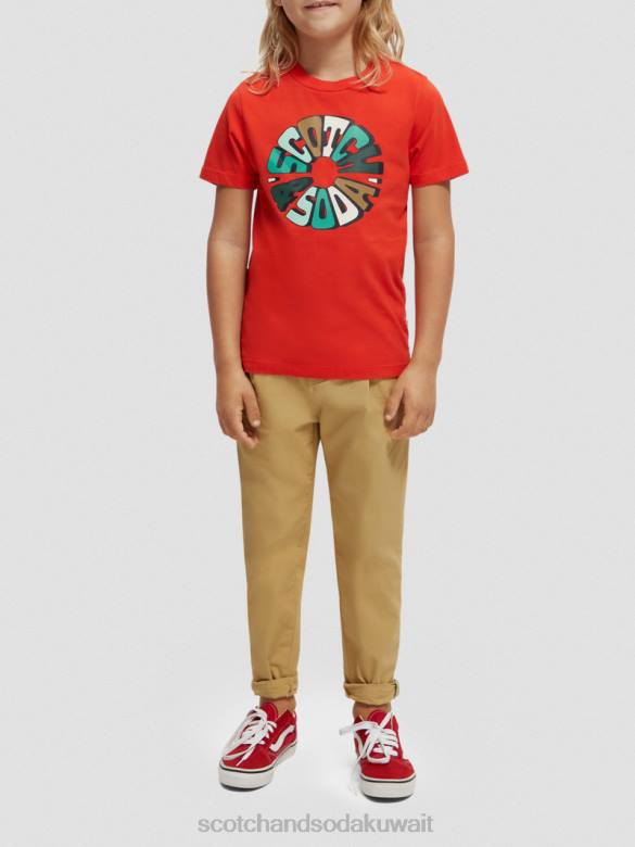 ملابس Scotch & Soda تشينو فضفاض مدبب رمل أطفال N0V4793