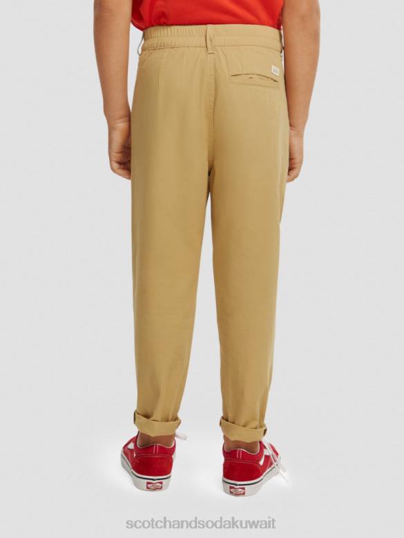 ملابس Scotch & Soda تشينو فضفاض مدبب رمل أطفال N0V4793