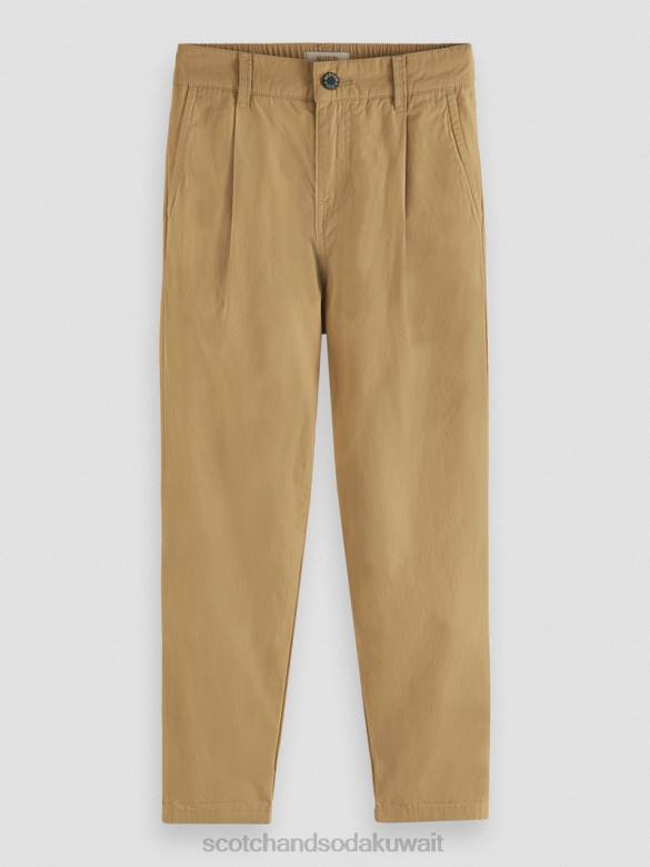 ملابس Scotch & Soda تشينو فضفاض مدبب رمل أطفال N0V4793