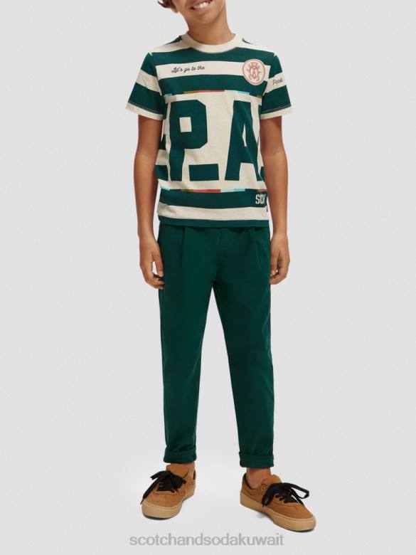 ملابس Scotch & Soda تشينو فضفاض مدبب غابة أطفال N0V4794
