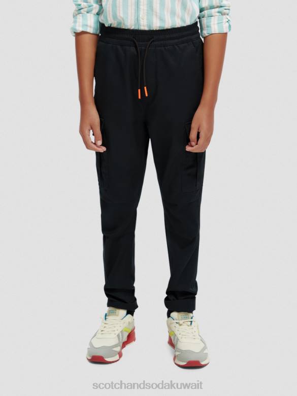 ملابس Scotch & Soda سراويل كارجو عضوية فضفاضة مدببة أنترا أطفال N0V4795