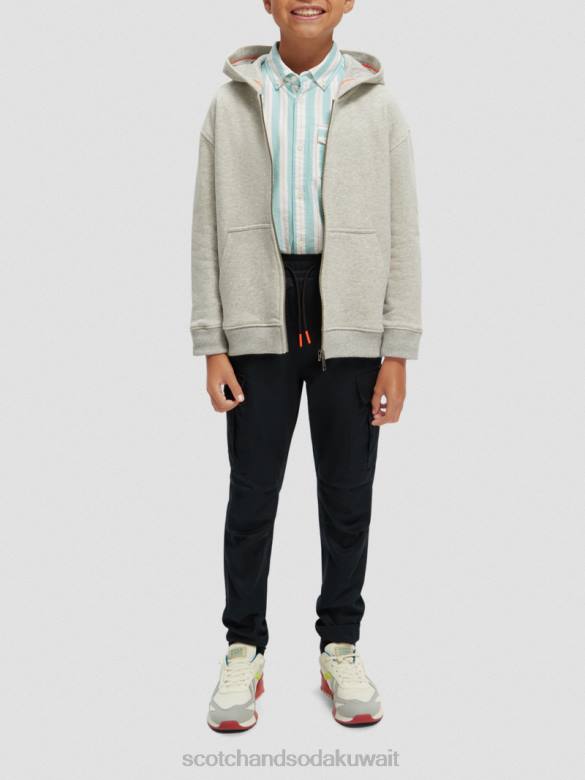 ملابس Scotch & Soda سراويل كارجو عضوية فضفاضة مدببة أنترا أطفال N0V4795