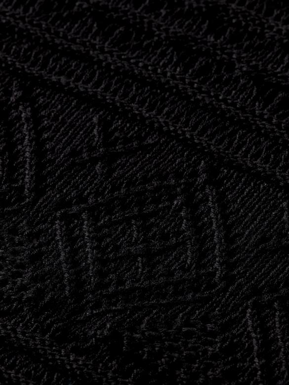 ملابس Scotch & Soda محبوك بوانتيلي المحاصيل الأعلى أسود نحيف N0V479
