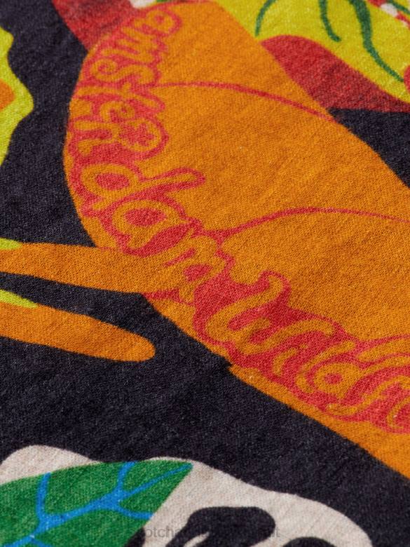 ملابس Scotch & Soda فستان قصير بأكمام منتفخة من مزيج الكتان زهري نحيف N0V47