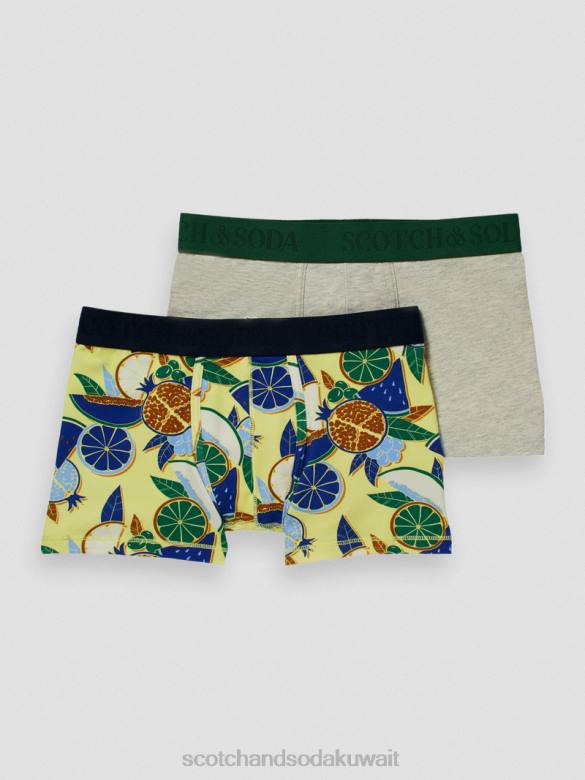 ملابس Scotch & Soda عبوة من قطعتين من السراويل الداخلية المصنوعة من القطن العضوي الفواكه في كل مكان أطفال N0V4801