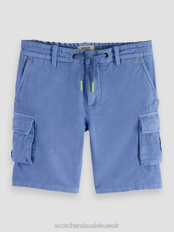 ملابس Scotch & Soda شورت البضائع المصنوع من الكتان المصبوغ بالملابس ردة الذرة أطفال N0V4805