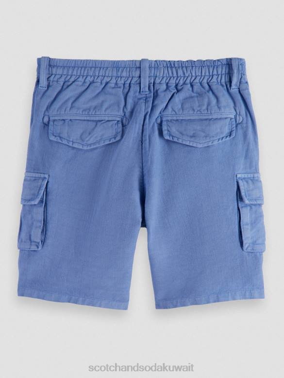 ملابس Scotch & Soda شورت البضائع المصنوع من الكتان المصبوغ بالملابس ردة الذرة أطفال N0V4805