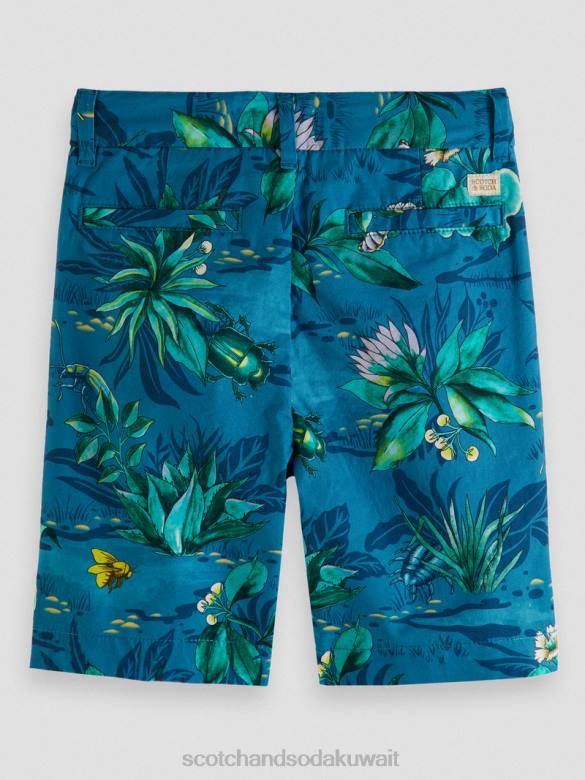 ملابس Scotch & Soda شورت تشينو مطبوع متوسط ​​الطول البق في كل مكان أطفال N0V4808