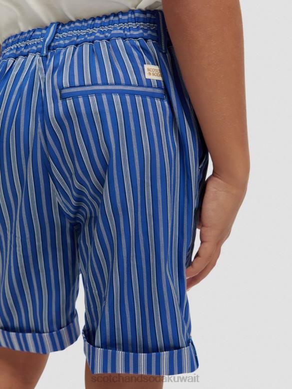 ملابس Scotch & Soda شورت تشينو نصف مطاطي شريط أزرق أطفال N0V4810