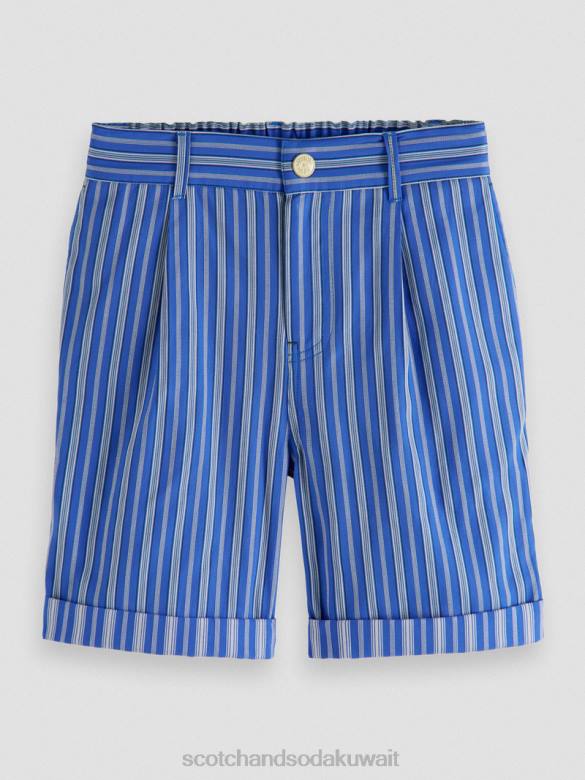 ملابس Scotch & Soda شورت تشينو نصف مطاطي شريط أزرق أطفال N0V4810